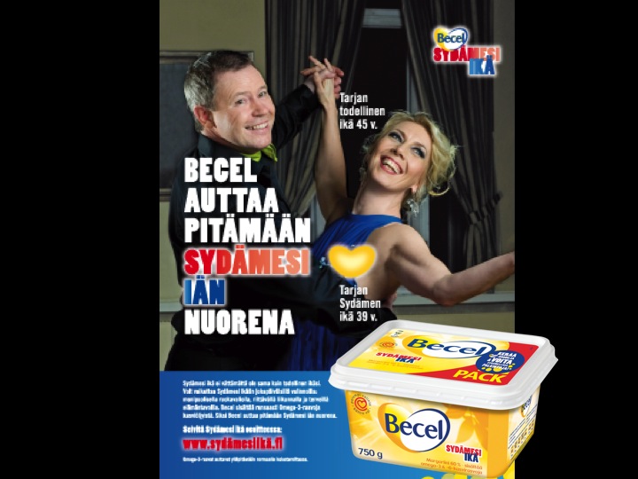 Becel Heart Age campaign print advertisement