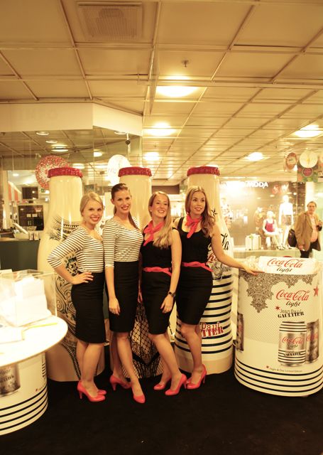 Coca-Cola Light x Jean Paul Gaultier promotion at Forum shopping center