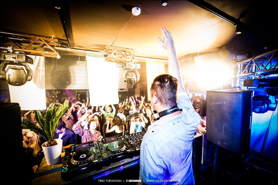 DJ performing at a Muchachomalo club event