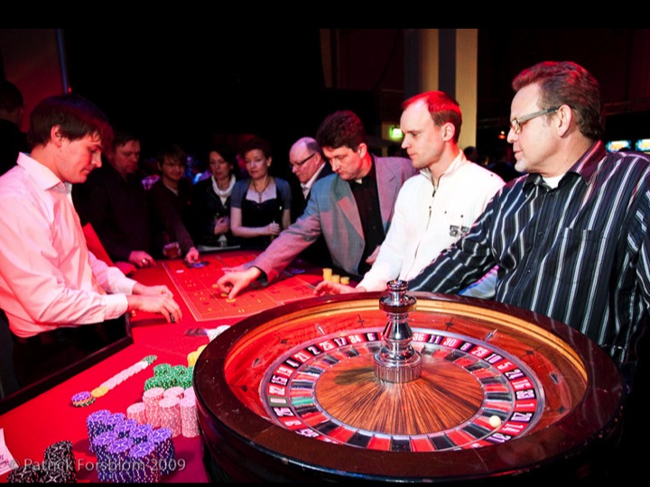 Casino table at the Pepsi Max Relaunch event